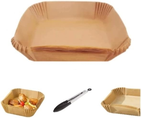 Food Grade Disposable Square Parchment Air Fryer Paper Liners Nonstick