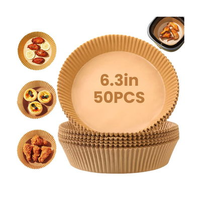 Disposable Silicone Air Fryer Paper Liners Mats Waterproof Kitchen Baking Accessories 100pcs