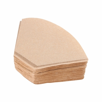 40 Pcs V60 Shape Wood Pulp Coffee Filter Papers For Drip Coffee Filter