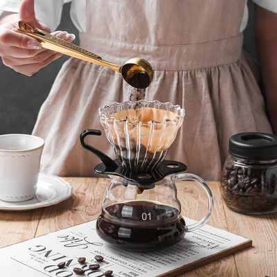 Disposable V Shaped Coffee Filter Paper Hand Drip Coffee Filter Paper And Storage Holder