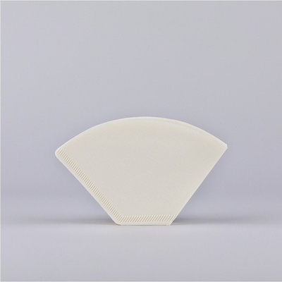 Wood Pulp Disposable Cone Coffee Filter Paper Size 4 White Cone Shaped Filter