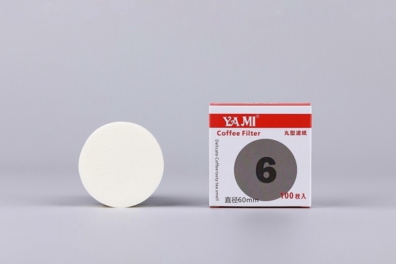 50gsm Round Flat Coffee Filters Virgin Wood Pulp