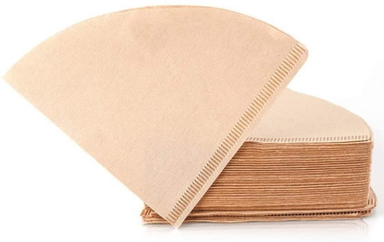 Drip V Shaped Coffee Filter White Brown Color Bleached Coffee Filter Paper V60