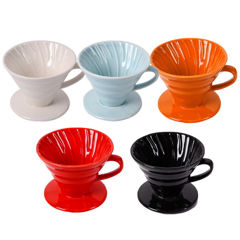 Custom Colored Coffee Drip Filter Cup Pour Over Coffee Maker V60