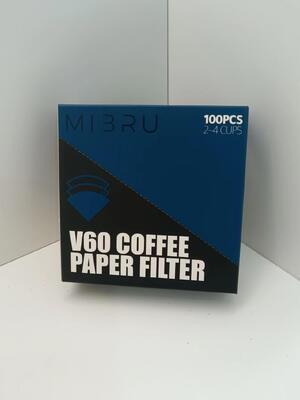 V-förmige Kaffeefilter Kegelpapierfilter 100 Pack für manuelles Brauen Tropfkaffeemaschinen und Übergießsysteme mit Lebensmittelmaterial